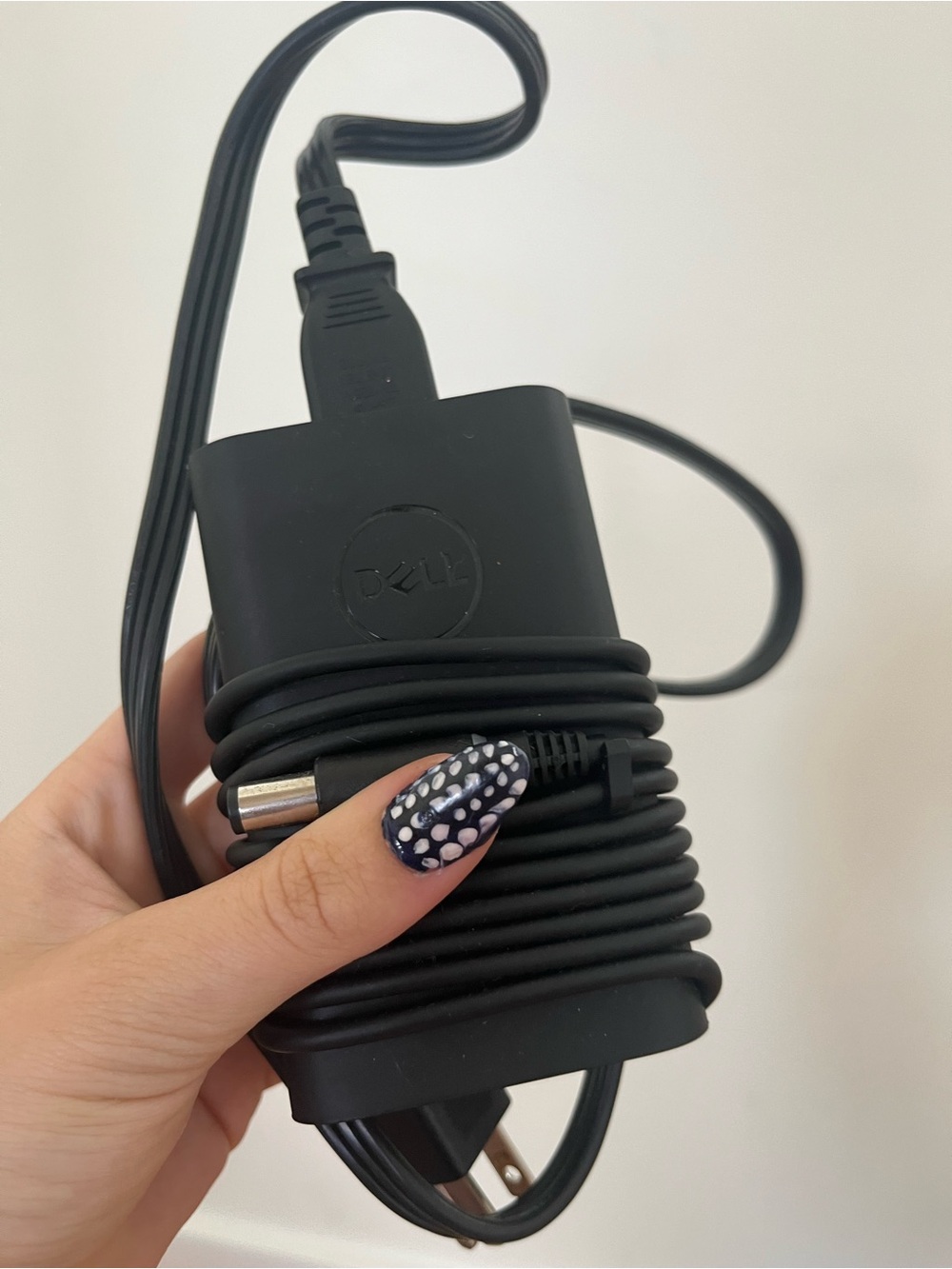 Dell Black AC Power Adapter with Coiled Cable